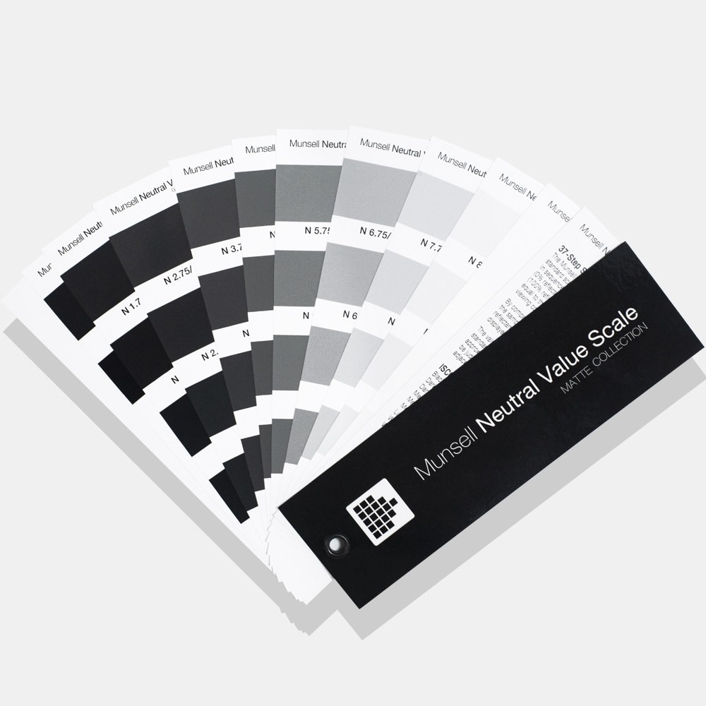 Munsell明度精選色卡-啞面版本