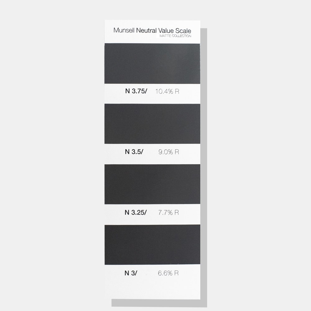 Munsell明度精選色卡-啞面版本