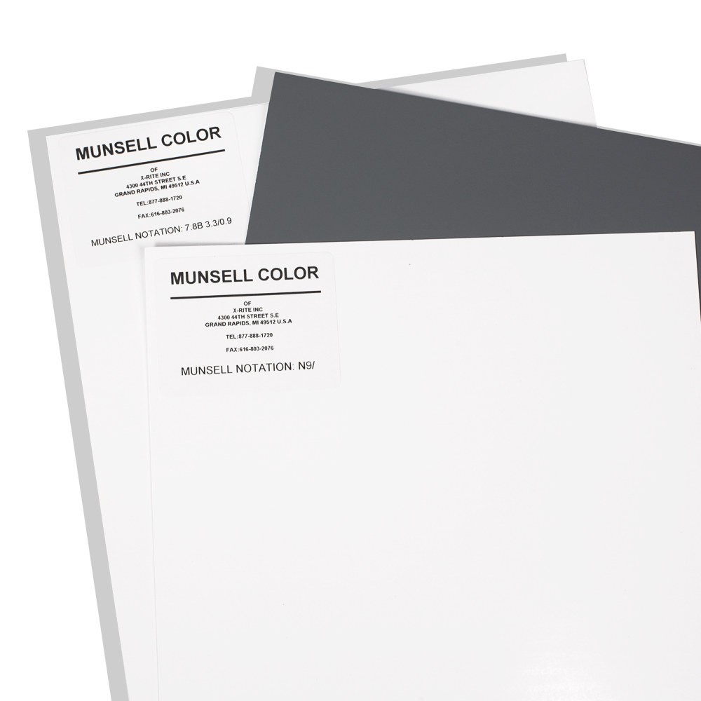 Munsell孟塞爾色彩單頁啞面版色卡單張