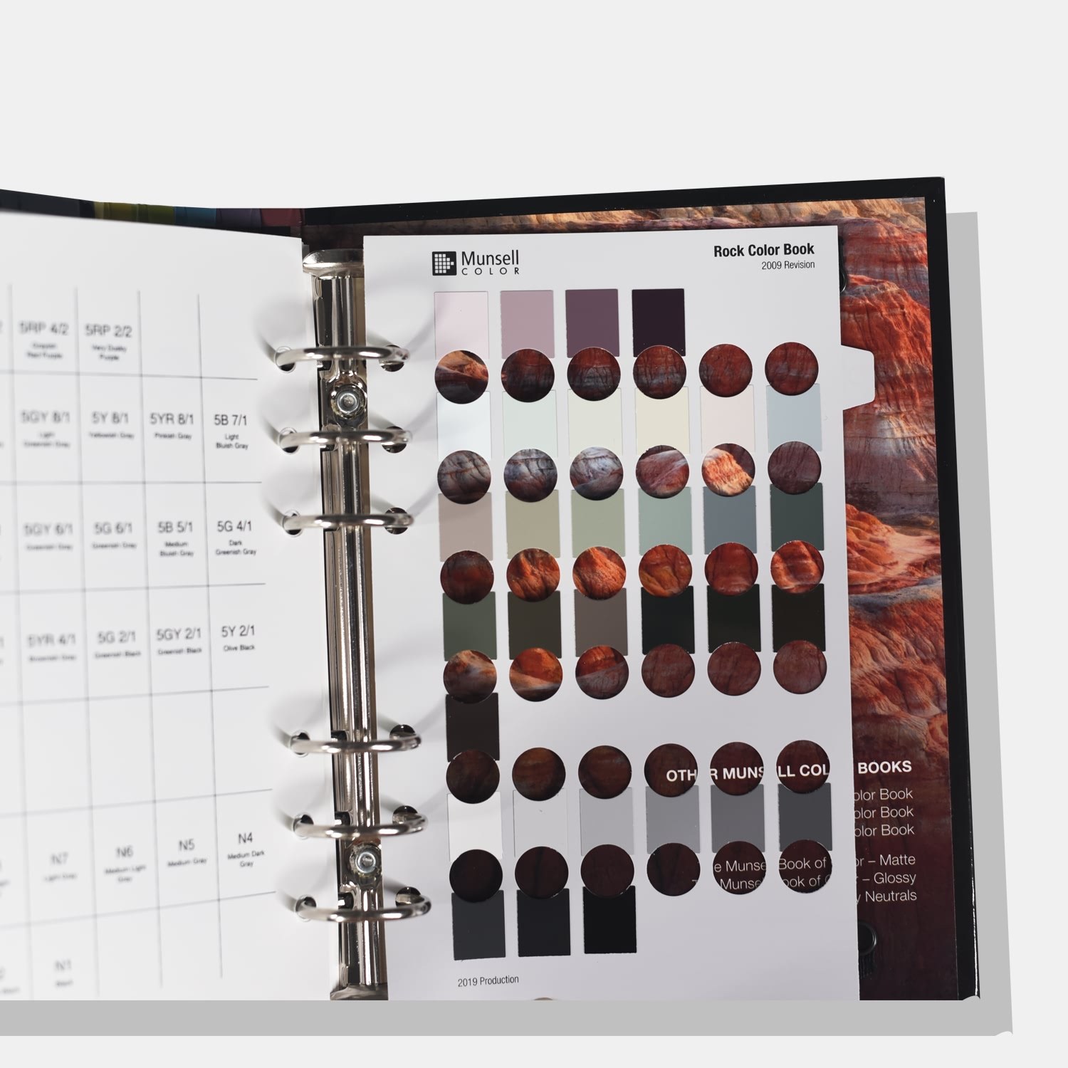 孟塞爾巖石色彩圖表