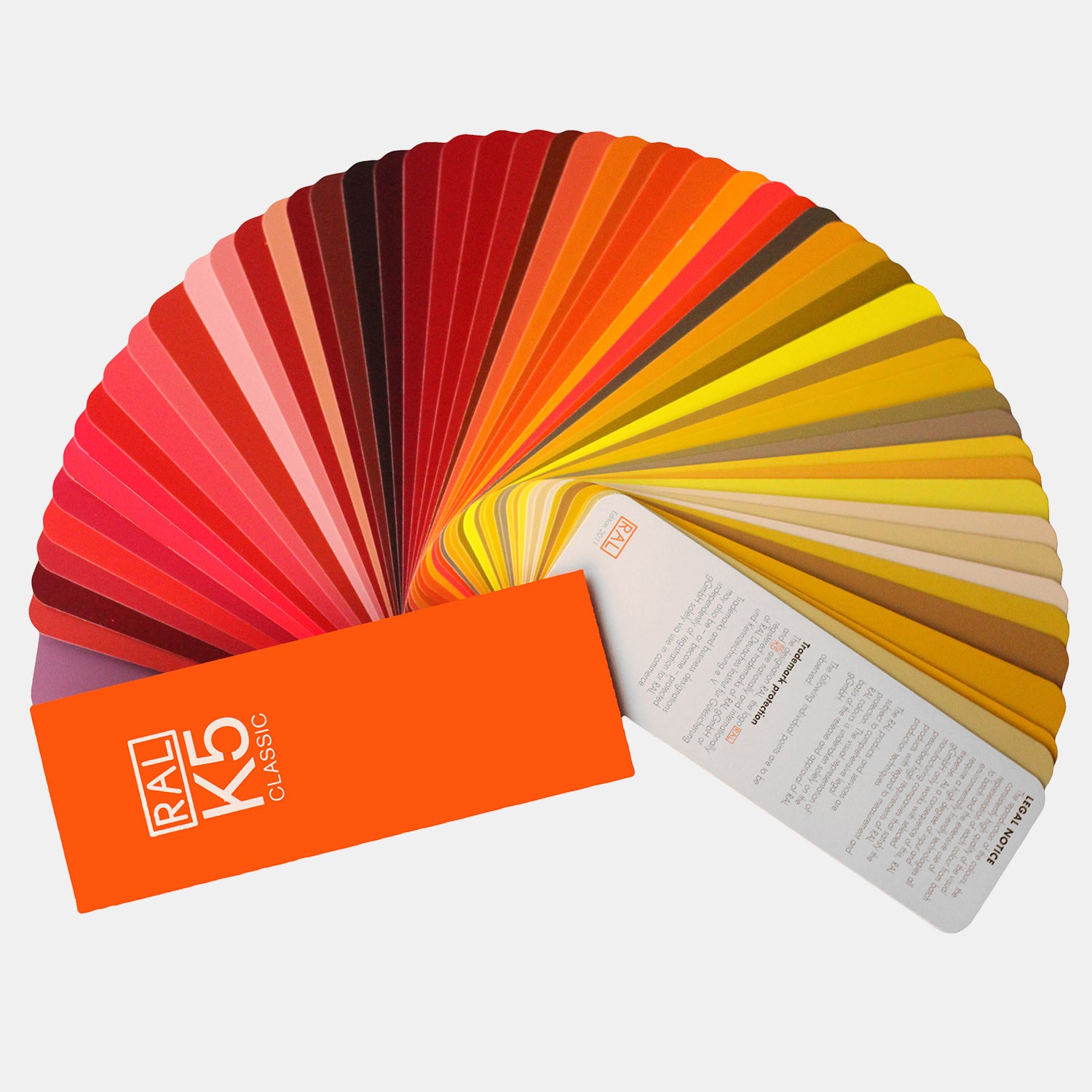 RAL勞爾K5色卡扇形版（高光版本）