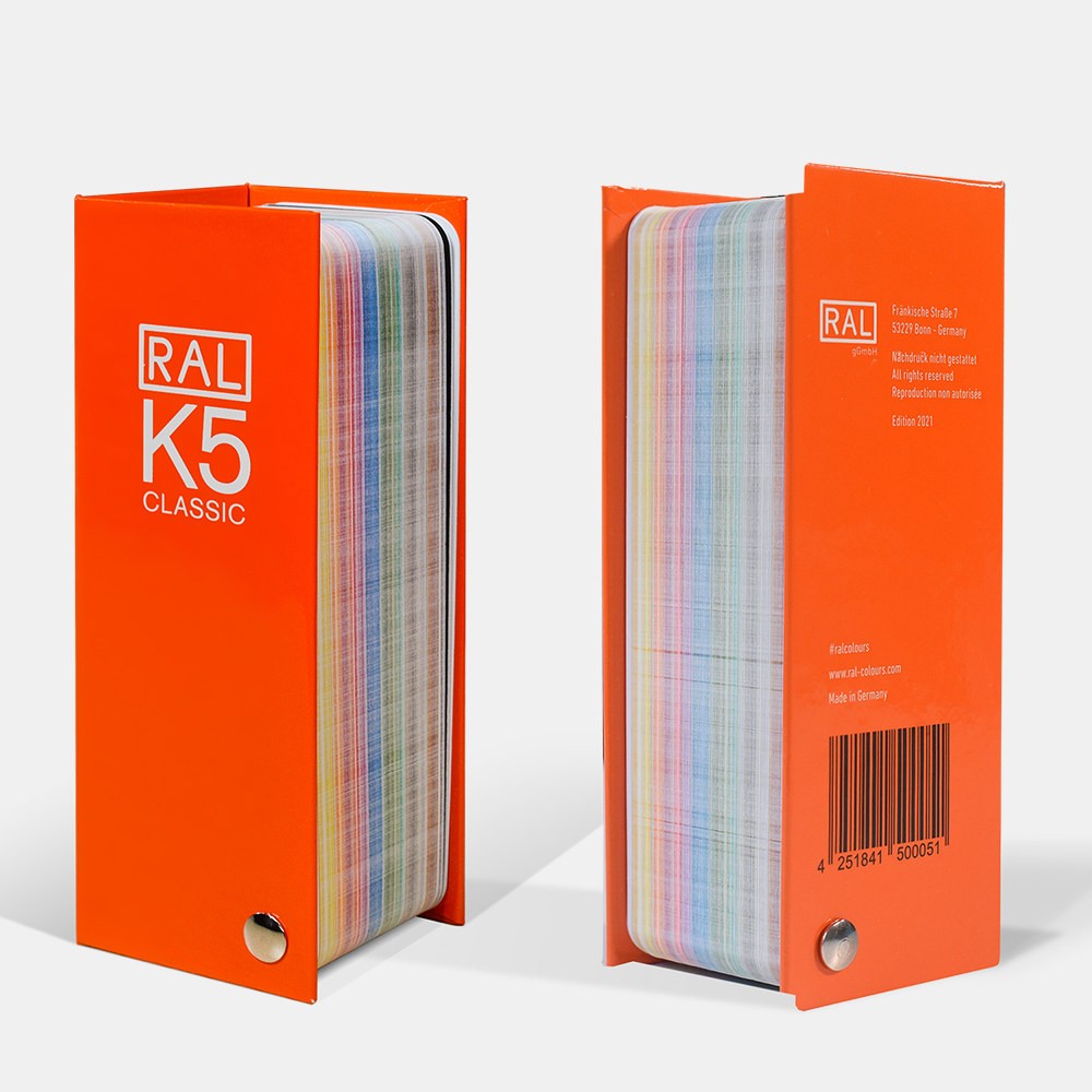 RAL勞爾K5色卡扇形版（啞光版本）