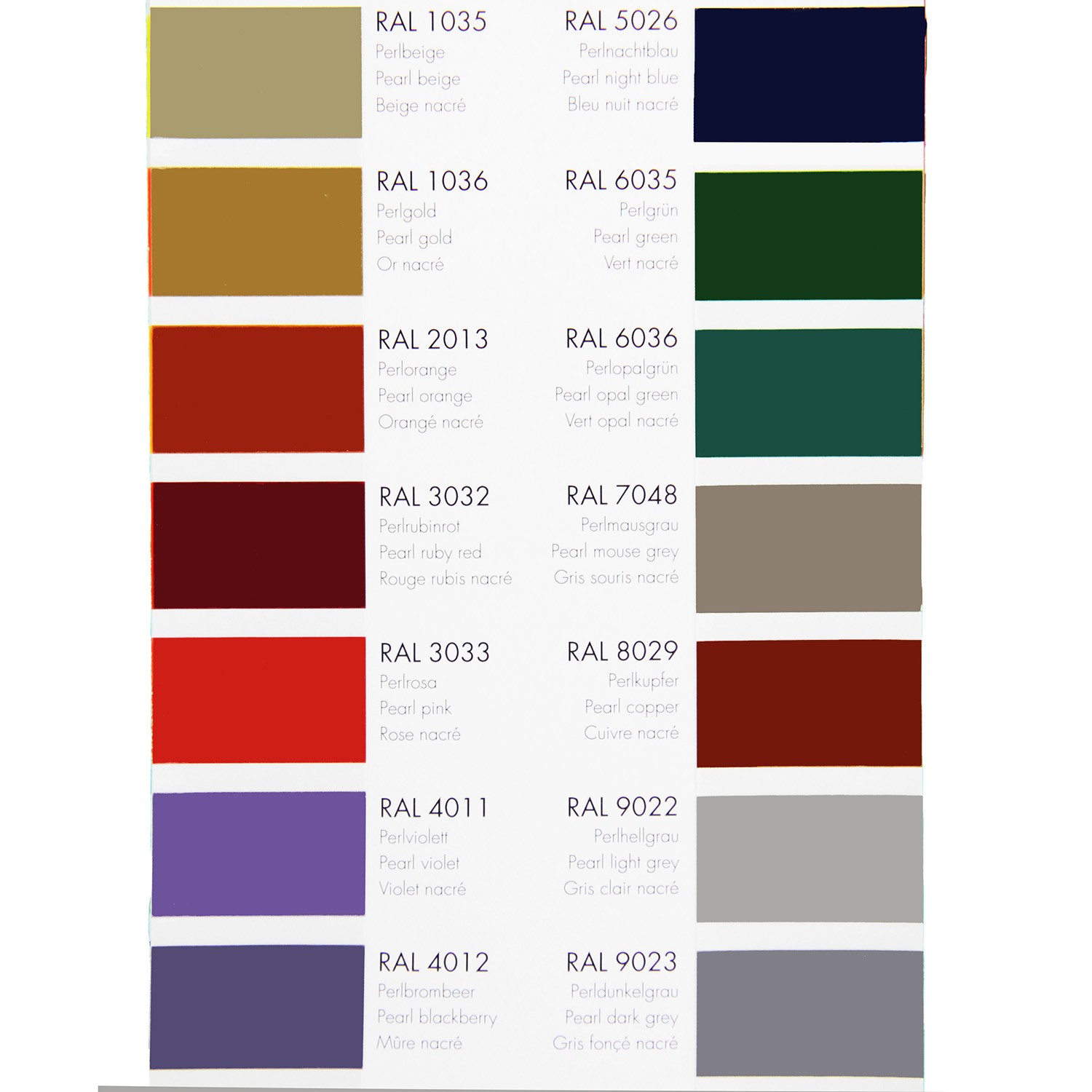 RAL勞爾色卡 K1色彩工具