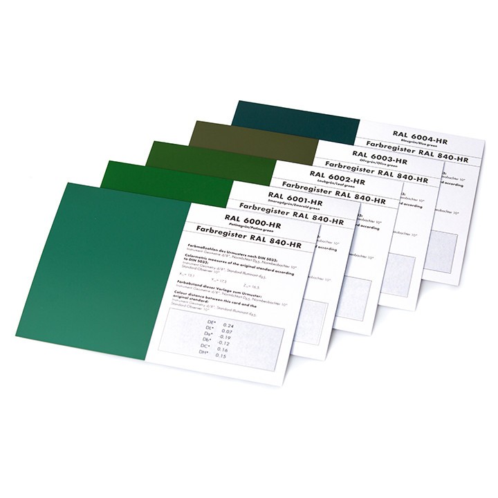 德國RAL勞爾840-HR色卡(半光澤版本)原標(biāo)準(zhǔn)單頁