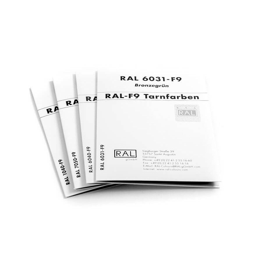 德國(guó)勞爾RAL色卡 F9軍工迷彩色系