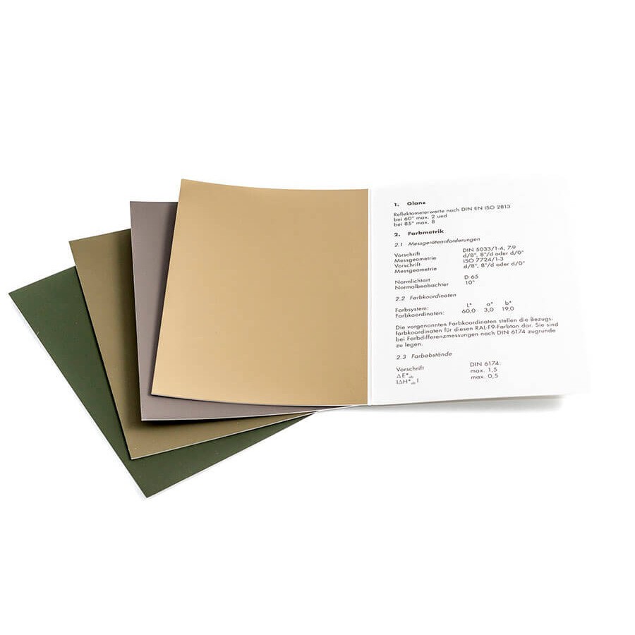 德國(guó)勞爾RAL色卡 F9軍工迷彩色系