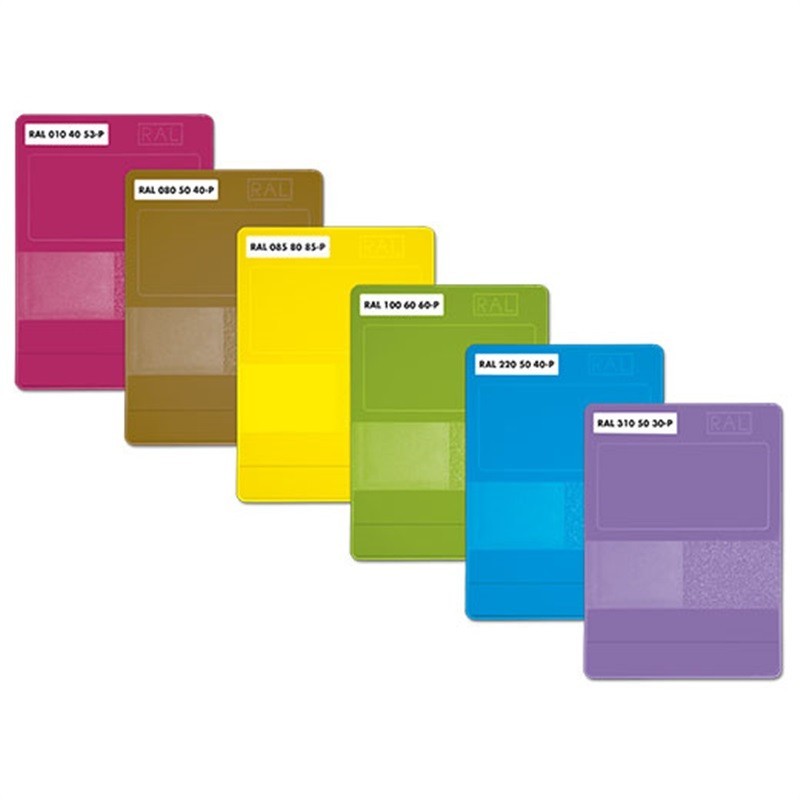 德國RAL勞爾色卡P2透明+不透明塑膠色卡套裝 單片訂購