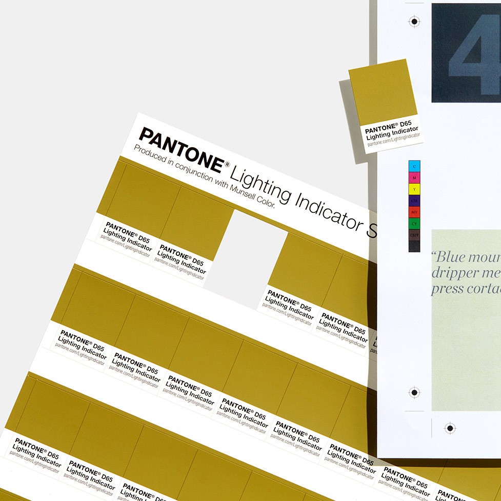 PANTONE照明指標(biāo)貼 D65國際標(biāo)準(zhǔn)光源參照