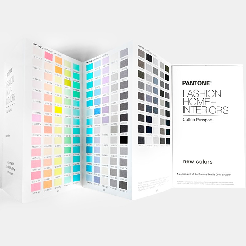 2024新版PANTONE TCX色卡棉布版通行證175種新增色獨立補充頁