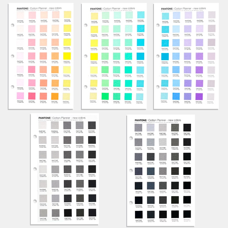   2024新版PANTONE TCX色卡棉布版策劃版175種新增色獨立補充頁