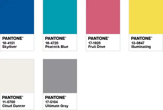 PANTONE 2021年度色:亮麗黃(13-0647)&極致灰(17-5104)(圖12)