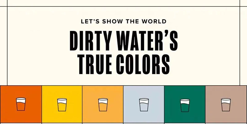 PANTONE通過(guò)公益項(xiàng)目“臟水的顏色”，以提高公眾對(duì)水資源危機(jī)的認(rèn)識(shí)(圖2)