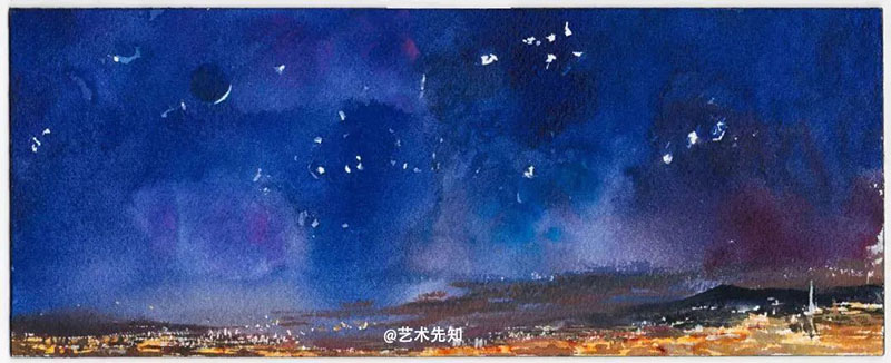 《巴塞羅那山巔落日No.1》 《巴塞羅那山巔落日No.1》