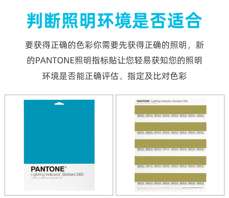 PANTONE照明指標(biāo)貼 PANTONE照明指標(biāo)貼 D65國際標(biāo)準(zhǔn)光源參照(圖4)
