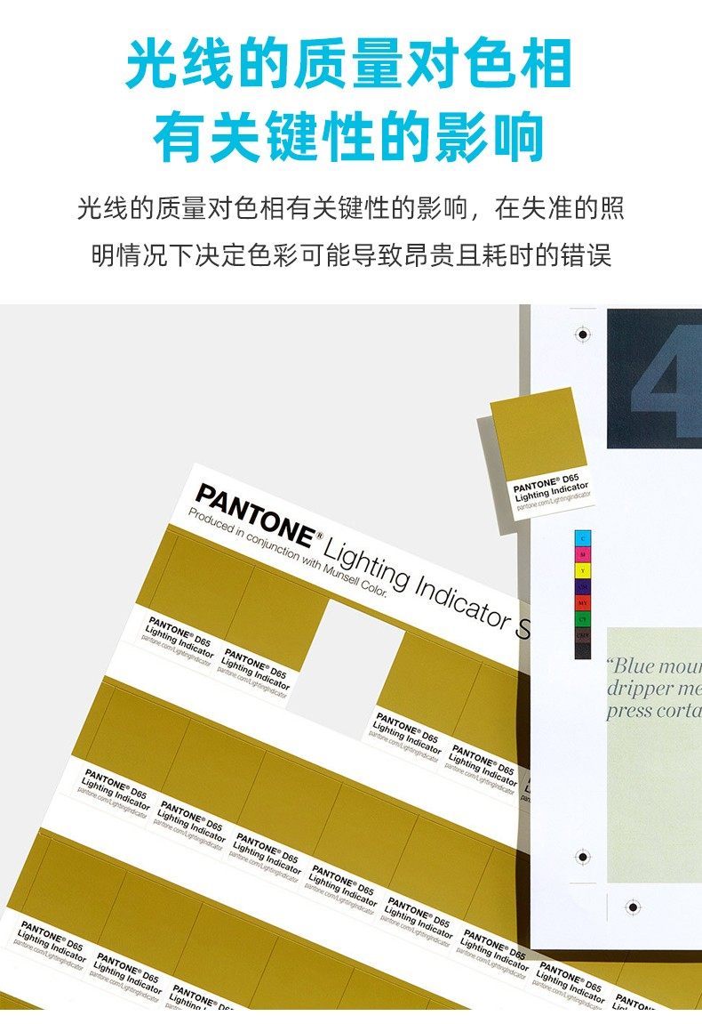 PANTONE照明指標(biāo)貼 PANTONE照明指標(biāo)貼 D65國際標(biāo)準(zhǔn)光源參照(圖2)