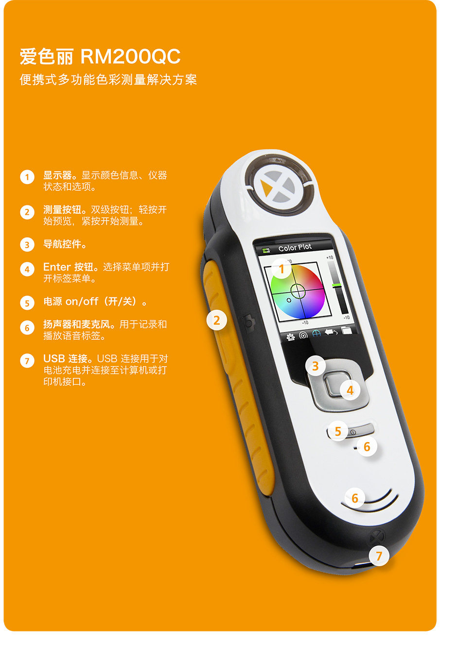 RM200QC色差計(jì) 愛(ài)色麗便攜式成像分光色差儀(圖2)