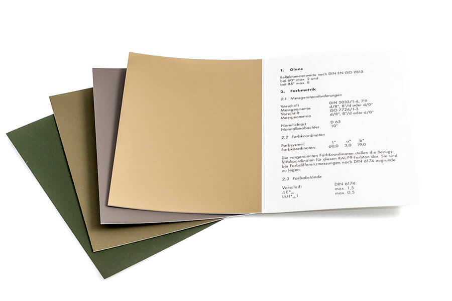 德國(guó)勞爾RAL色卡 F9軍工迷彩色系(圖3)