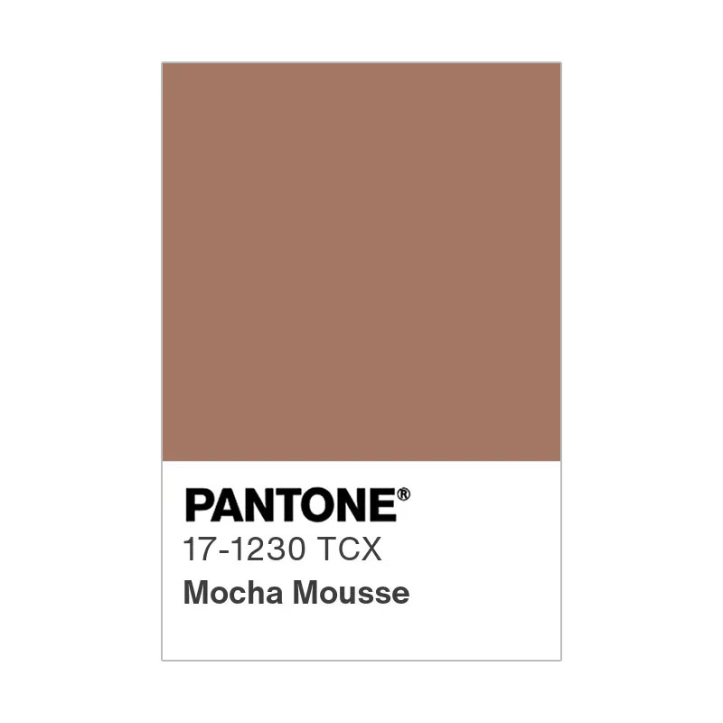 PANTONE 17-1230 Mocha Mousse PANTONE 17-1230 Mocha Mousse